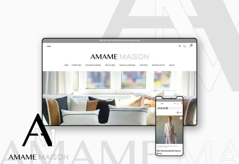 KV-Designs - project - Amame Maison - webdesign webshop