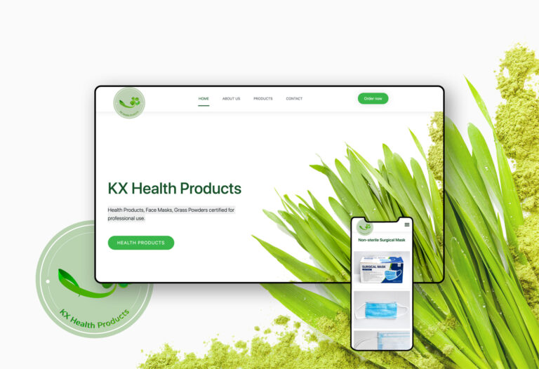KV-Designs - project - KXHealthproducts - webdesign