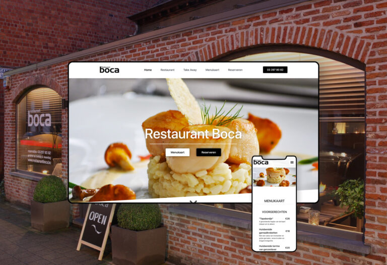 KV-Designs - project - Restaurant Boca - webdesign