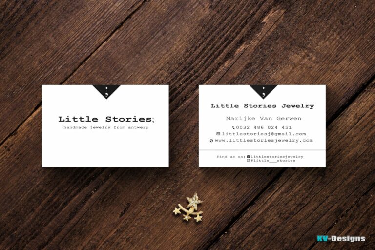 KV-Designs - project - Littlestories - drukwerk visitekaartje