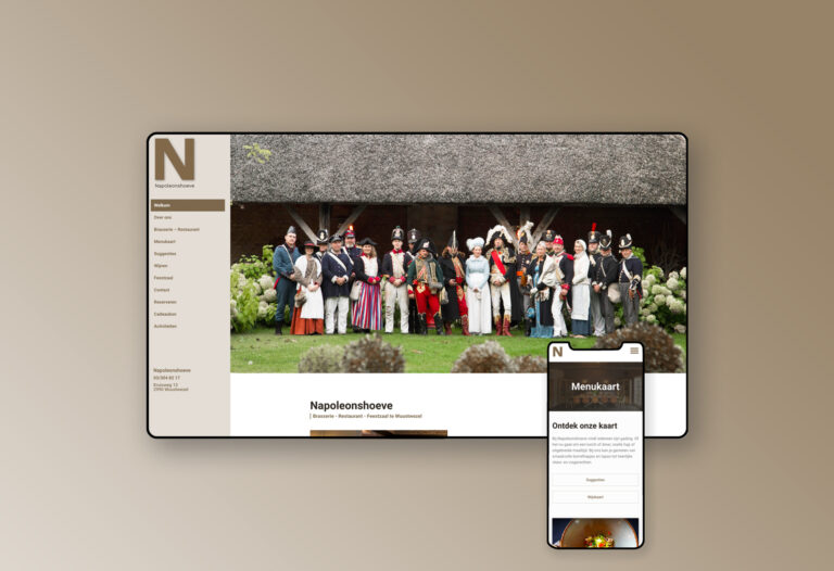Napoleonshoeve - Webdesign